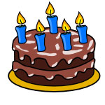 Birthday cake logo