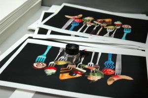 Print several photos on a single page