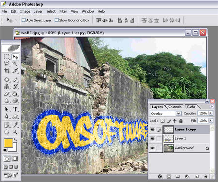 How to draw graffiti in Photoshop
