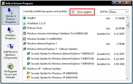 See all Windows updates installed on your PC