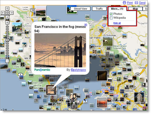 See photos, videos and extra data in Google Maps