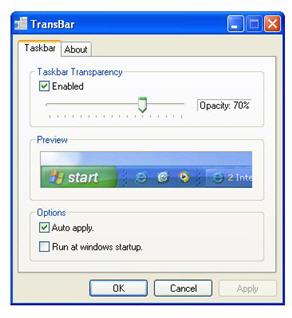 Transbar screenshot