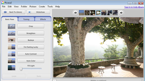 Quick photo fixes with Picasa