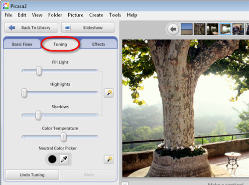 Quick photo fixes with Picasa