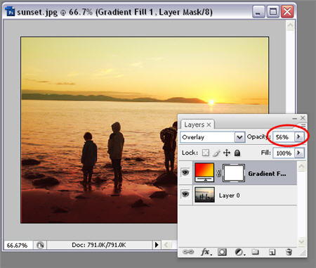create a warm, golden sunset in Photoshop