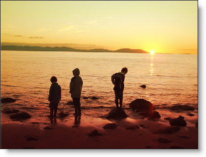 create a warm, golden sunset in Photoshop