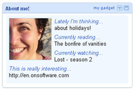 Create your own gadgets for iGoogle