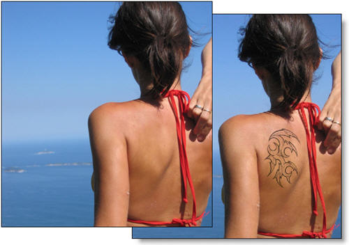 Get a tattoo done in Photoshop