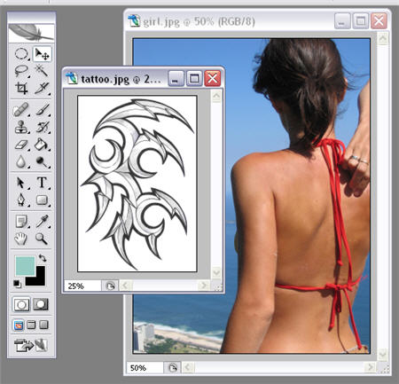 Get a tattoo done in Photoshop