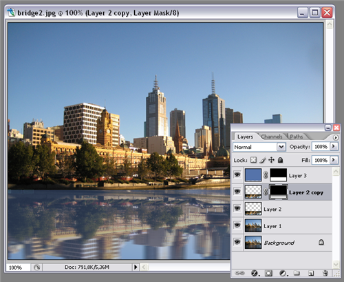 Add a water reflection effect to your photos