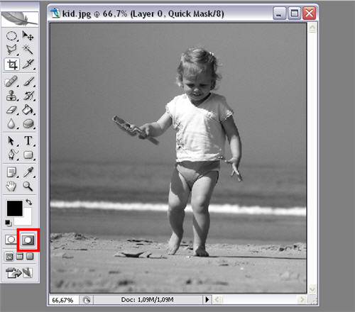 Color a black and white image in Photoshop