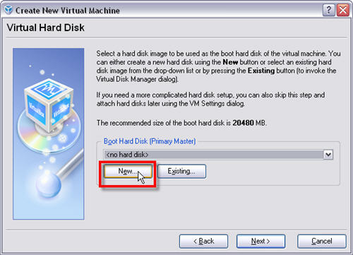 New operating system on VirtualBox with ISO file