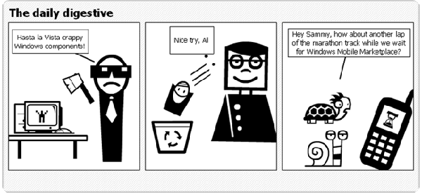 The software news in comic form
