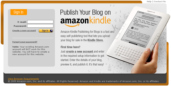 Publish your blog on Amazon Kindle