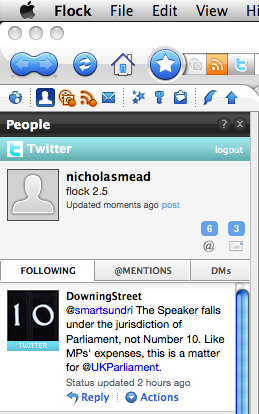 Flock screenshot