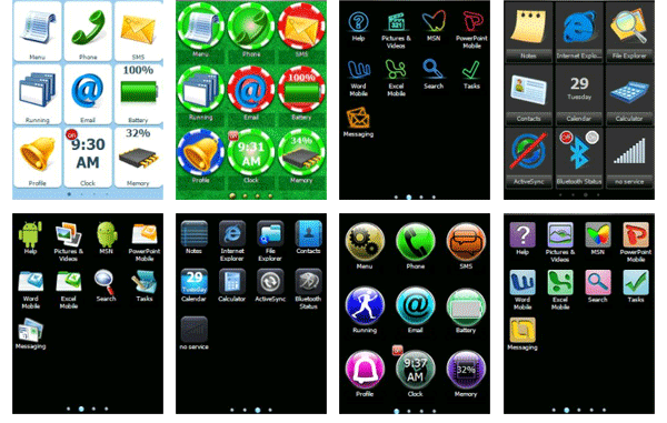 Selection of cool skins for Windows Mobile