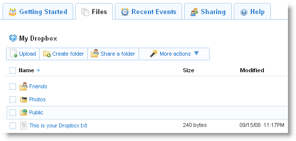 share and sync files in Dropbox