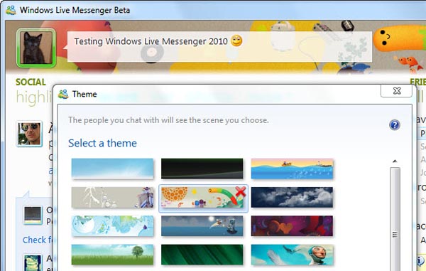 New features in Windows Live Messenger 2010