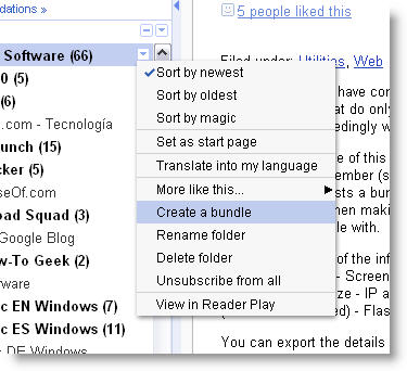 Import and export OPML files in Google Reader
