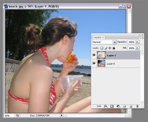 Get a tan in Photoshop
