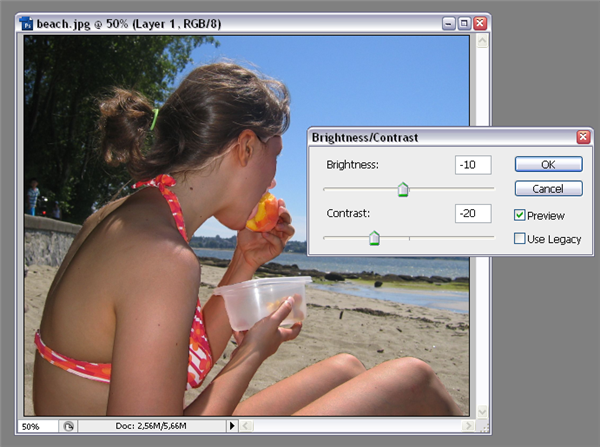 Get a tan in Photoshop