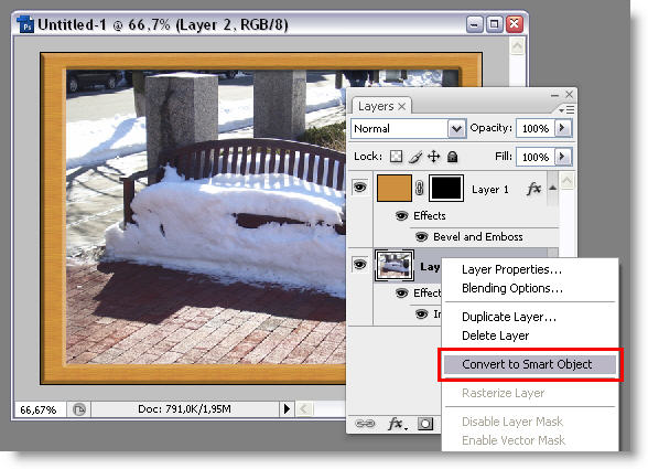 Create a reusable photo frame in Photoshop