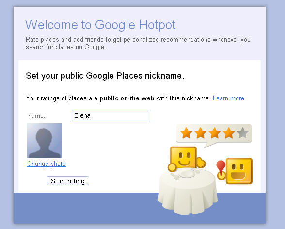 Google Hotpot Recommendations
