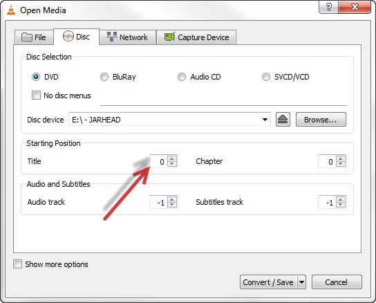 vlc media player rip dvd no audio