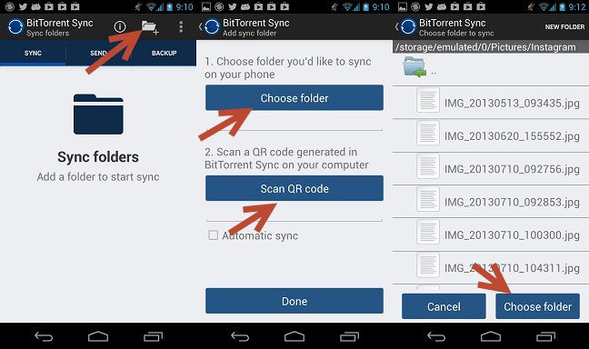 bittorrent sync for windows phone