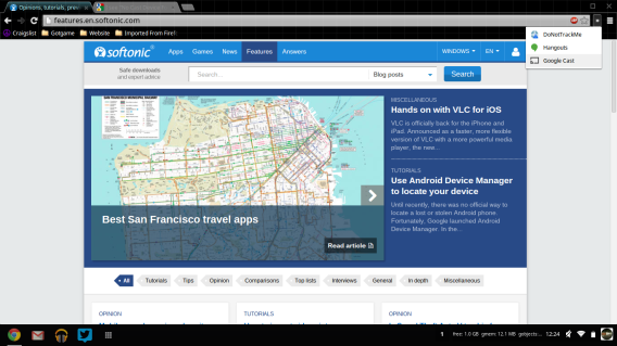 Les onglets Chromes sur votre téléviseur