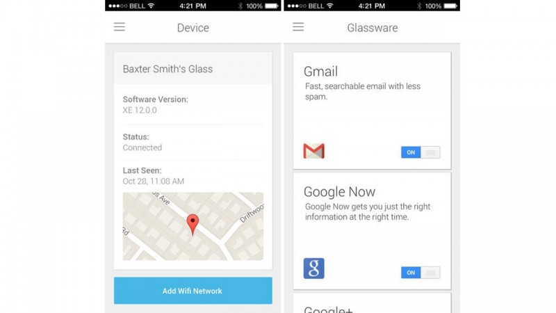 MyGlass companion app for Google Glass comes to iOS, quickly pulled (UPDATE: coming later this week)