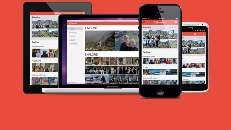 Sync your photos from all devices in one space with My Shoebox
