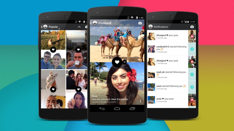 Frontback selfie app arrives on Android