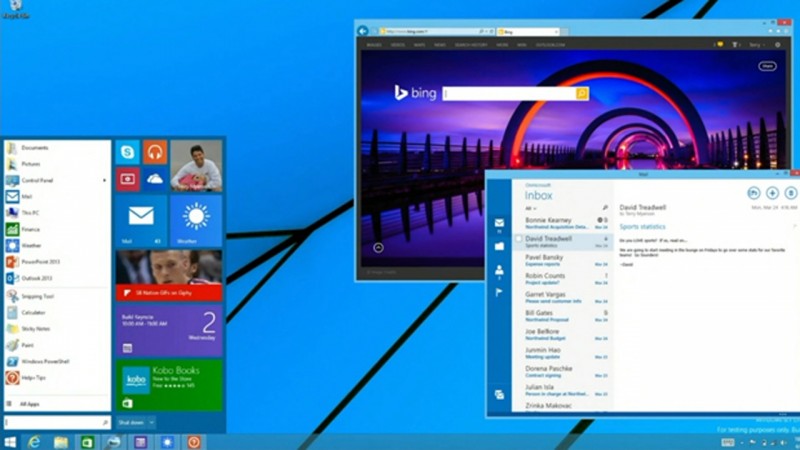 Leaked Windows 9 screenshots show a redesigned desktop