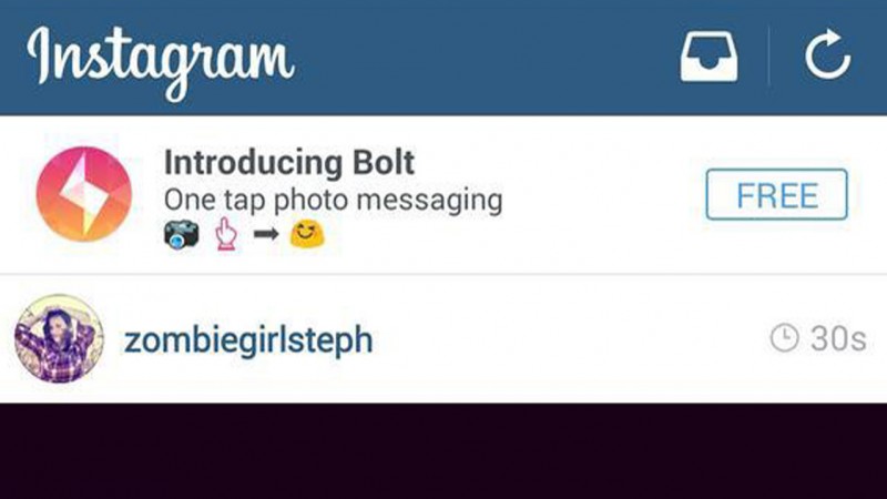 Instagram accidentally leaks ad for Bolt, its Snapchat competitor