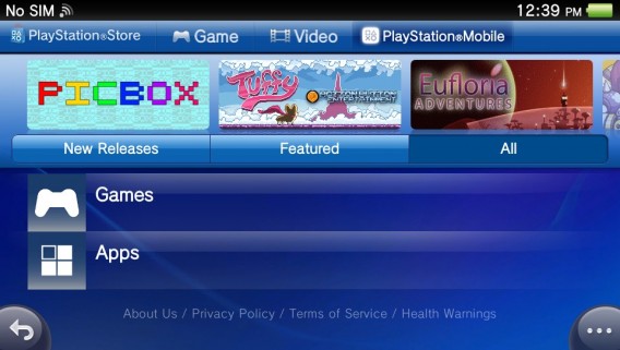 PlayStation Store PlayStation Mobile