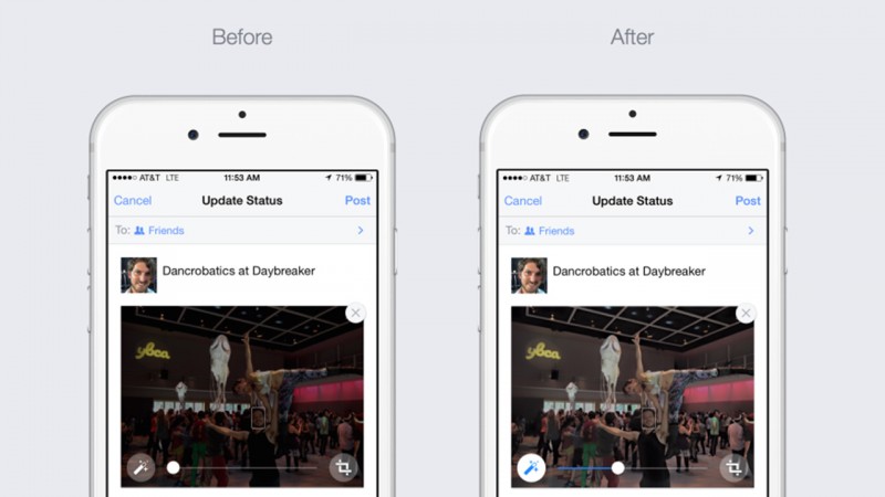 Facebook now auto-enhances your photos because your phone’s camera sucks (update)