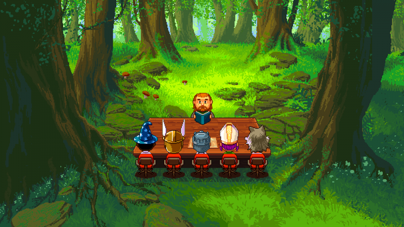 Knights of Pen and Paper 2 let me play a Hipster Dwarf Paladin