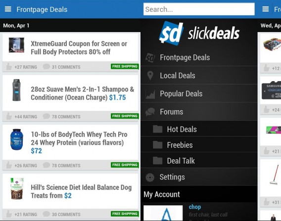 SlickDeals app