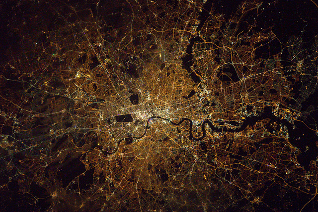 This Map Allows you to Be the Astronaut you Always Wanted to Be London at Night