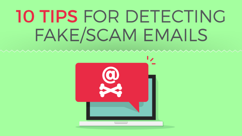 (Hi-Res Version) How to Detect Fake/Scam Emails and Avoid Phishing Attacks