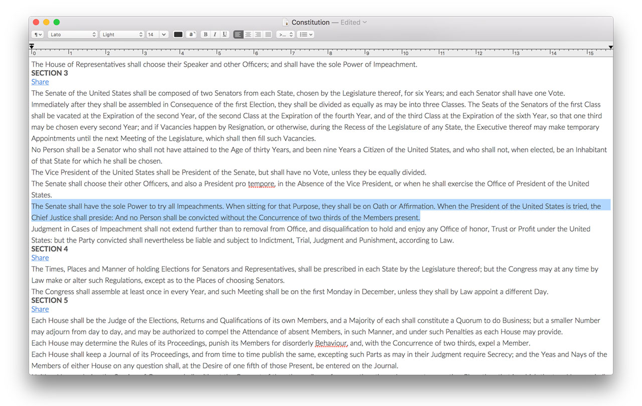 Screenshot - TextEdit - Constitution