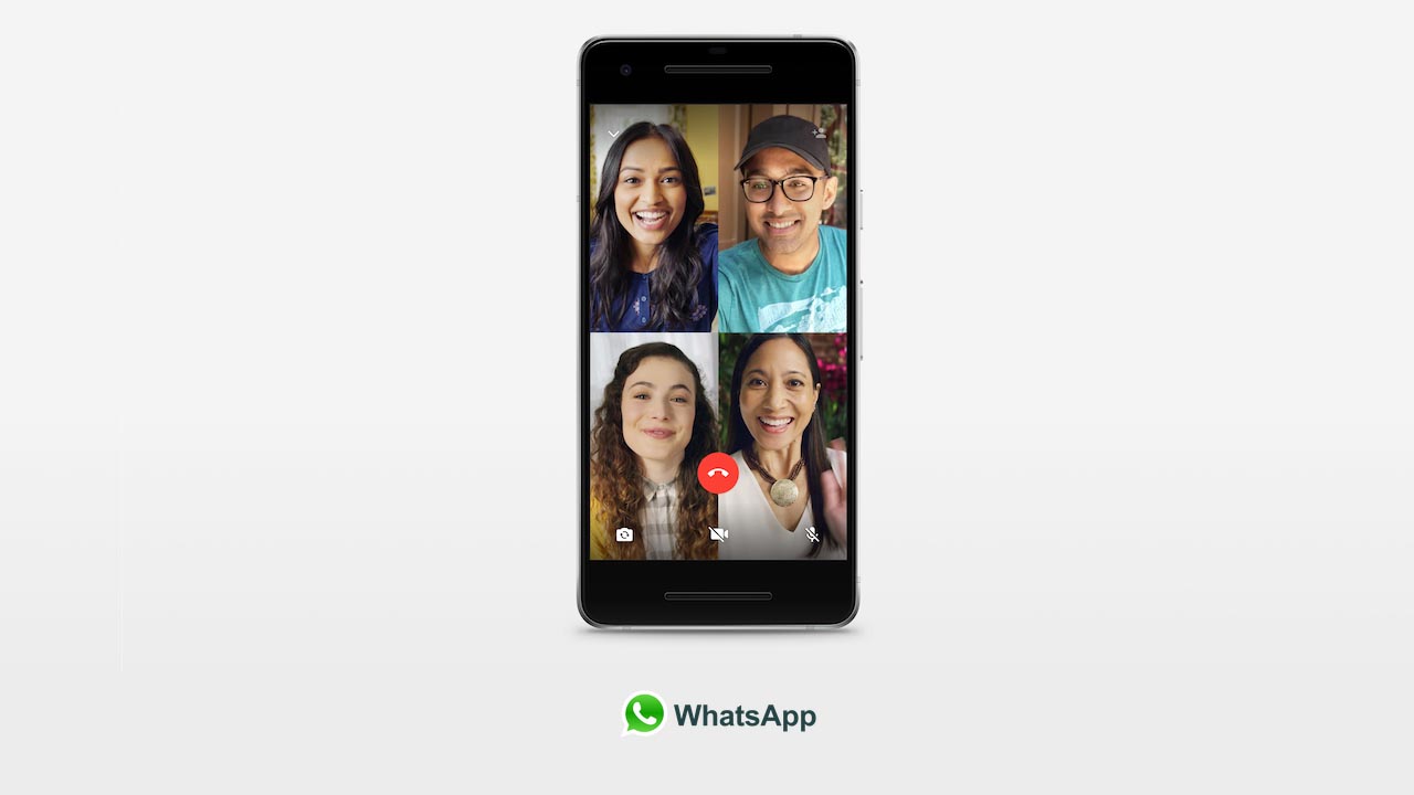 Whatsapp group video calls 4 people