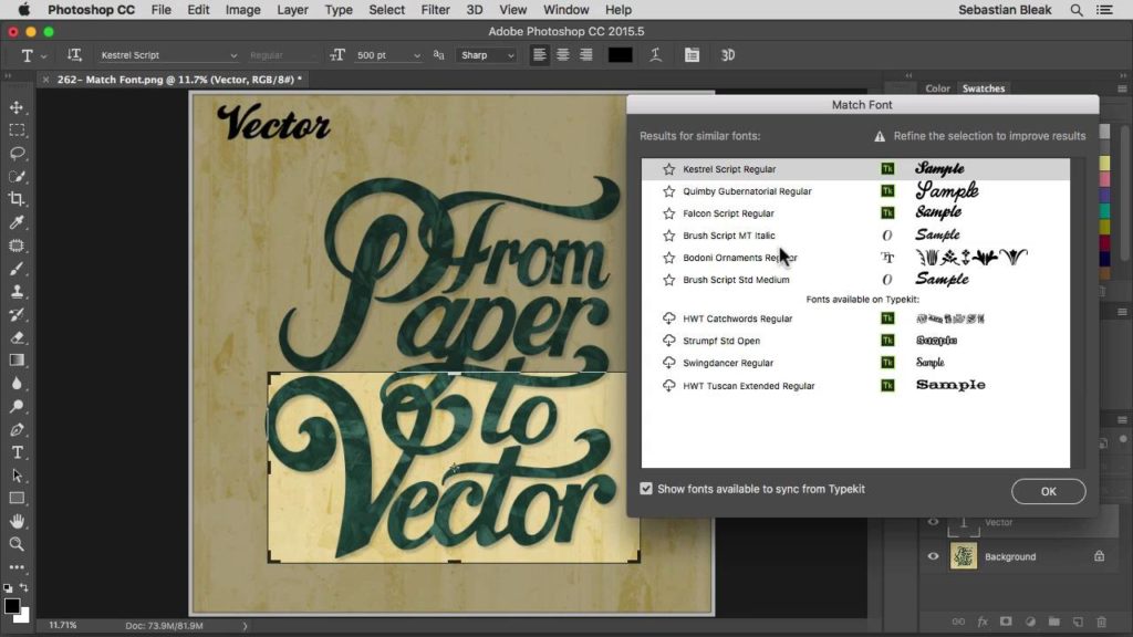 how to download font to adobe photoshop