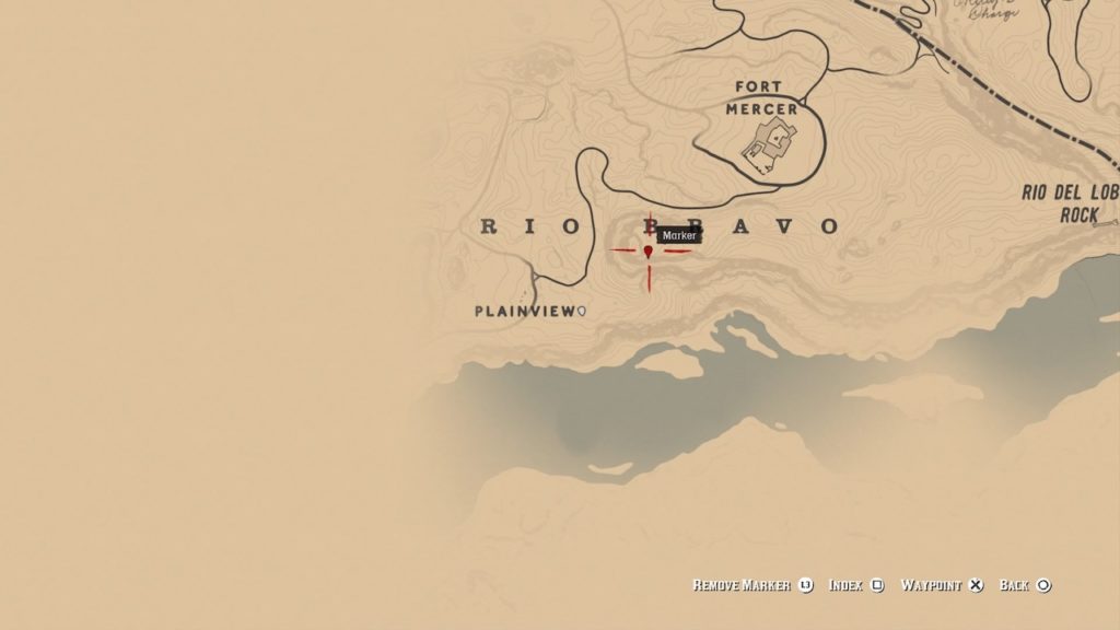 red dead 2 rio bravo mesa bone map