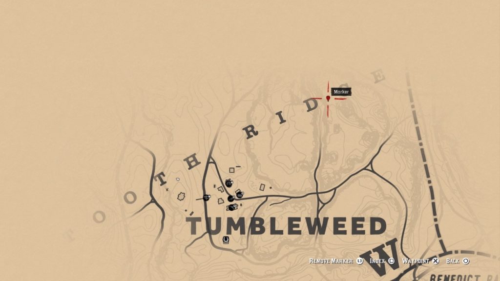 red dead 2 tumbleweed north bone map