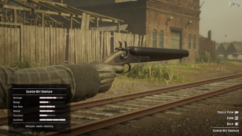 red dead 2 sawed off shotgun