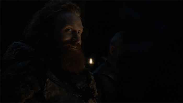 Tormund smiles