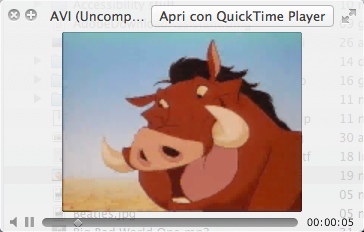 AVI video in Quickview AVI video in Quickview