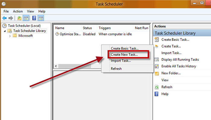 Task Scheduler Windows 8